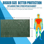 Emergency Blankets Mylar Thermal Blanket (4 Pack) of Space Blanket 82" x62''. Survival Blankets Heavy Duty Camping Gear, First Aid, Green