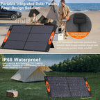 N-Type 16BB 100W Portable Solar Panel 18V ETFE Portable Foldable Solar Charger NextGen 25% High Conversion Folding Solar Panel for Camping Outdoor RV
