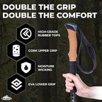 Cascade Mountain Tech Lightweight Aircraft-Grade Aluminum Trekking Poles with Extended Down Grip Plus Tip Kit