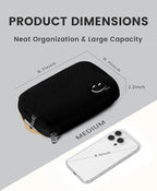 Travelkin Travel Cord Organizer, Electronic Organizer Travel Case, Cable Organizer Bag For Cords,Chargers Phone, Sd Card,Usbs