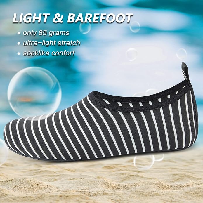 Deevike Water Shoes for Women Men Barefoot Quick-Dry Aqua Socks Slip-on for Beach Swim Surf Yoga Exercise