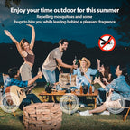 KICKOUTOR® Mosquito Repellent Outdoor Patio 120 PCS Citronella Oil Mosquito Incense Sticks Natural Organic Mosquito Barrier Mosquito Repeller for Backyard Travel Camping Indoors Gnat Mosquito Control