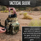 Iron Infidel Battle Bottle - One Gallon Insulated Water Bottle with Dual Carry Handles - 128 oz Tactical Stainless Steel Water Jug & Rugged Extra Large Sleeve With Storage (OCP Camo 128 Ounces)