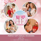 Bath and Body Gift Set, Japanese Cherry Blossom, 3-Piece Travel Size Collection, Shower Gel, Body Lotion, Body Mist, 3 Fl Oz Each, Natural Extracts, Ideal for Birthday, Mother's Day & Christmas Gifts