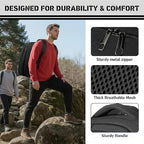 Travel Backpack, 40L Business Laptop Backpack with 17.3 Inch Laptop Compartment, Lightweight Daypack for Flight, Durable Water Resistant Bookbag, Hiking, Work Backpack for men, Black
