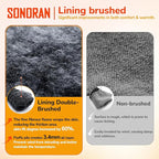 Merino Wool Gloves for Women Men, Touch Screen Warm Glove Liners Thermal Soft Knit Lining for Winter Running Hiking