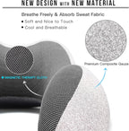 MLVOC Travel Pillow 100% Pure Memory Foam Neck Pillow, Comfortable & Breathable Cover, Machine Washable, Airplane Travel Kit with 3D Sleep Mask, Earplugs, and Luxury Bag,Standard (Grey)