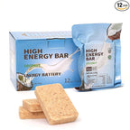 Emergency Food Bars - Coconut Flavor Hardtack, Mre Meals Military, 20 Years Shelf Life, Emergency Meals Ration Bars, Emergency Supplies for Disaster Preparedness, 12 Count