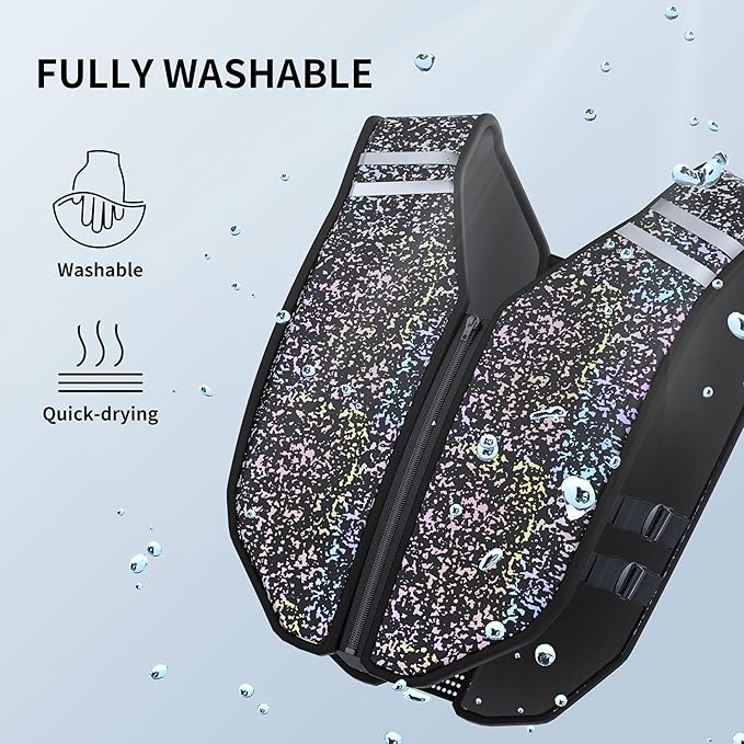 PROIRON Weighted Vest Soft Washable for Men Women Kids 6.5lbs/11lbs/17.5lbs/22lbs,Fully Reflective Running Weight Vest,No Leakage Weighted Vest for Fitness,Workout,Weight Loss,Strength Training