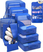 10 Set Packing Cubes for Travel, Gifts for Women Mom,Anti-Tearing Suitcase Organizer,OlarHike Vacation Essentials & Accessories for Cruise Ship