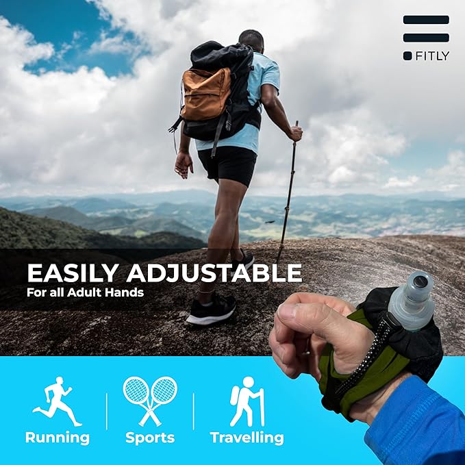 Soft Flask - Shrink As You Drink Soft Water Bottle for Hydration Pack - Folding Water Bottle Ideal for Running, Hiking, Cycling, Climbing & Rigorous Activity