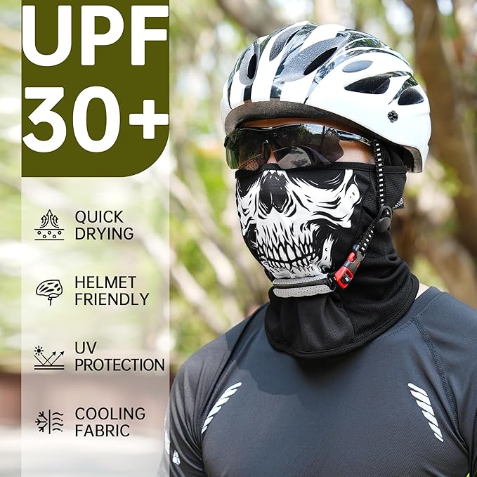 Balaclava Face Mask Sun UV Protection Breathable Full Head Mask for Men Women Skiing Cycling