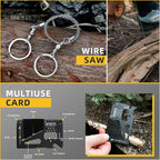 Gifts for Men Dad Husband - Christmas Stocking Stuffers, Birthday Gifts Idea for Him Boyfriend Man- Survival Kit 14 in 1, Survival Gear and Equipment, Fishing Hunting Camping Accessories, Cool Gadgets