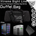 Xtreme Sight Line ~ Xecutive Transport Faraday Duffel Bag for Military Use ~ MOLLE System ~ Computer Towers and Other Large Electronics ~ Data Security for Executive Travel~ Tracking/Hacking Defense