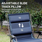 TIMBER RIDGE Oversized Zero Gravity Chair, 33In Wide XXL Zero Gravity Reclining Chair with Side Table, Full Padded Lounge Chair for Outdoor Camping Patio Lawn, Heavy Duty Supports 500lbs, Blue-2 Pack