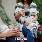 Tervis Clear & Colorful Tabletop Made in USA Double Walled Insulated Tumbler Travel Cup Keeps Drinks Cold & Hot, 16oz Mug, Clear