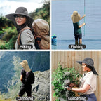 NPQQUAN Mens Sun Hats for Men Women with Neck Flap Wide Brim UV Protection Hiking Fishing Hat