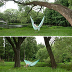 Camping Hammock, Super Lightweight Portable Parachute Hammock with Two Tree Straps Single or Double Nylon Travel Tree Hammocks for Camping Backpacking Hiking