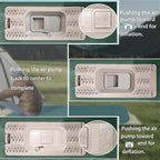 LINKET Self Inflating Sleeping Pad: Sleeping Pad with Electric Pump 3.2" Ultra-Thick Memory Foam & Built-in Pillow All Season Camping Mattress for Tent Travel Car - Self Inflating Air Mattress Green