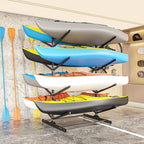 Kayak Storage Rack, Heavy-Duty Metal Kayak Storage Rack Adjustable Freestanding Kayak Stand, Canoe and Paddleboard Kayak Rack for Indoor & Outdoor Use