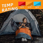 BISINNA 0 Degree Winter Sleeping Bags(480GSM) for Adults-Cold Weather Camping Sleeping Bag-Comfortable Warm Portable Sleeping Bags with Pillow Compression Sack for Backpacking Hiking Outdoor