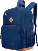 KEOFID Classic Travel backpack for Men and Women, Anti Theft Laptop Backpack with USB Charging Port for Work, Large Bag for College, Water Resistent(Blue 19inches)
