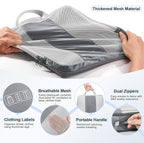 10 Set Compression Packing Cubes for Travel Essentials,Compressible Expandable Packing Cubes for Suitcase,OlarHike Luggage Organizer Bags for Travel,Handy Helper for Organizing Clothes(Gray)