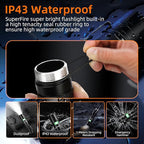 SuperFire 1000-Lumen Tactical Flashlight - Rechargeable, Zoomable LED Flashlight with 5 Modes, Pocket-Sized (2-Pack) for Camping & Emergency