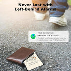 Wallet Tracker Card (iOS Only), Rechargeable Bluetooth Smart Tracking for Apple Find My Compatible Anti Tracker for Men Women Slim Item Locator for Purse Passport Key Luggage Tag (1Pcs/Friend FLR)