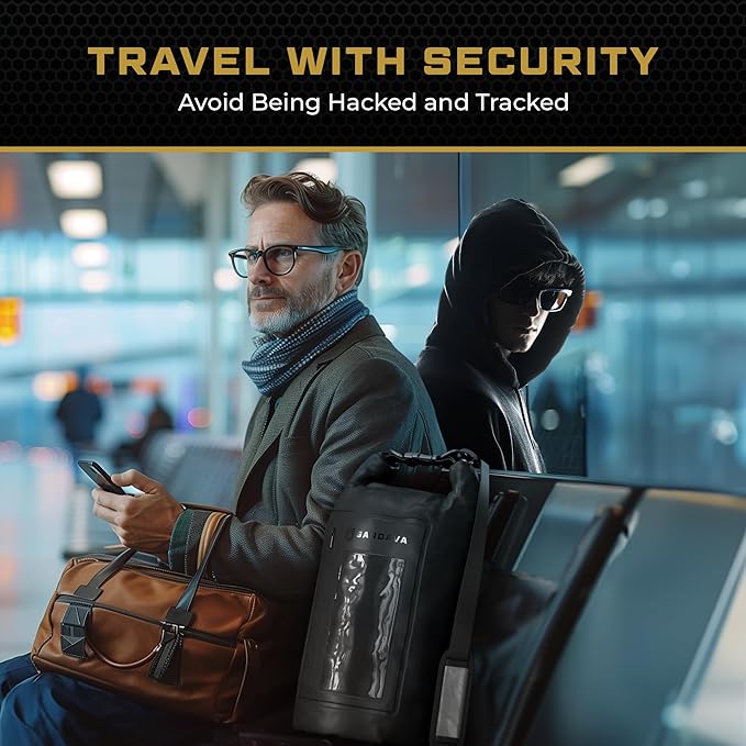 Faraday Bag, Military Grade Shield Bag, Waterproof EMP Cage, Dry Bag for Laptops & Phones, Go Dark Large Faraday Bags