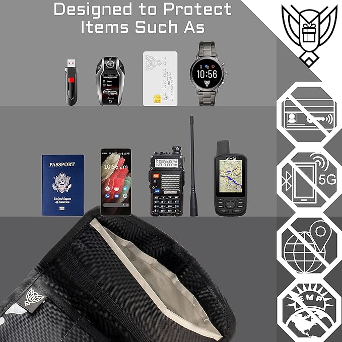 Xtreme Sight Line ~ AQUA RT Dry Bag~ Water-Proof Faraday Dry Bag for Laptops, Tablets, and Mid-Size Electronics ~ Small LITE Faraday Bag Combo ~ Woodland Camo