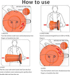 ALEVMOOM Portable Telescoping Collapsible Stool with Cushion & Bag, Retractable Folding Stool for Adults, Lightweight But Sturdy Capacity 440 lbs for Camping Fishing Hiking BBQ