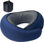 Travel Pillow | High-Density Memory Foam Pillow with 360° Surround Support. Ergonomically Designed. Ideal for Airplane Travel and Home Use.