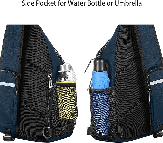 MOSISO Sling Backpack Bag, Crossbody Shoulder Bag Travel Hiking Daypack Chest Bag with Front Square Pocket&USB Charging Port