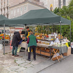 COBIZI 10x15 Pop up Canopy Tent 10x15 Canopy with 4 Sidewalls Waterproof Heavy Duty Commercial Canopy for Parties Outdoor Garden Gazebo Tent, Carry Bag(10x15ft, Gray)