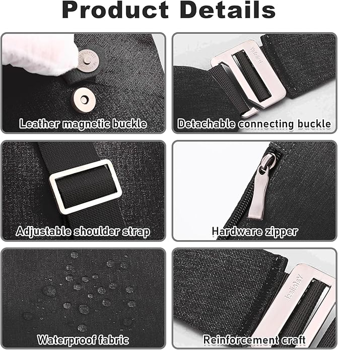 Anti Theft Travel Bag, One Shoulder Large Capacity Cross-body Bag Chest Fashion Lightweight Sling Bags for Travel Sports