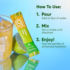 IQMIX Hydration Electrolyte Powder – 4-in-1 Formula for Hydration, Mental Clarity, Mood and Recovery – Sugar-Free Drink Mix, Keto, Magnesium L-Threonate, Lion’s Mane – 20 Count Lemon Lime