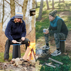 NEW IMPROVED PLASTIC MATERIAL QUALITY BLUE Collapsible Stool - Durable, Foldable, Adjustable Collapsible Seat for Outdoors, Camping, Home - Strong, Safe, Compact Portable - Versatile Telescopic Stool