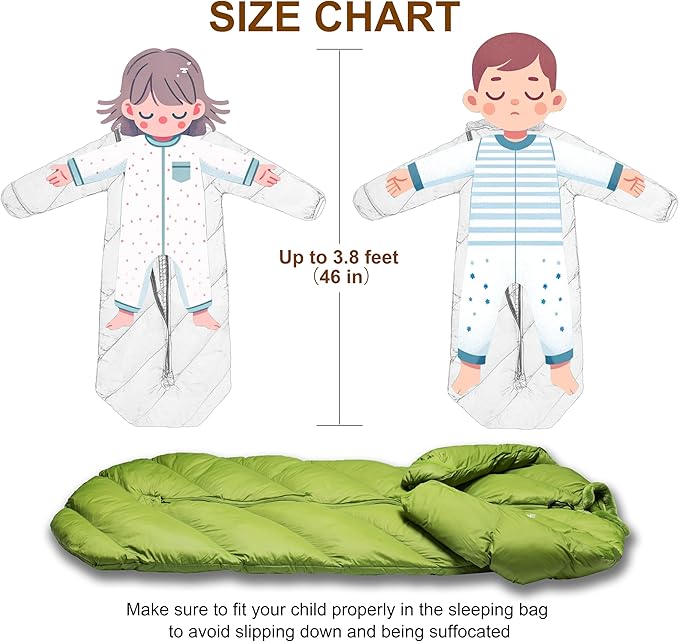 T40 Toddler Sleeping Bags Boys Girls | Ages 2-4 | Puffy Kids Sleeping Bag Camping Sleepovers |up to 46 in| Lightweight Compact Comfort for Indoor Outdoor Machine Washable