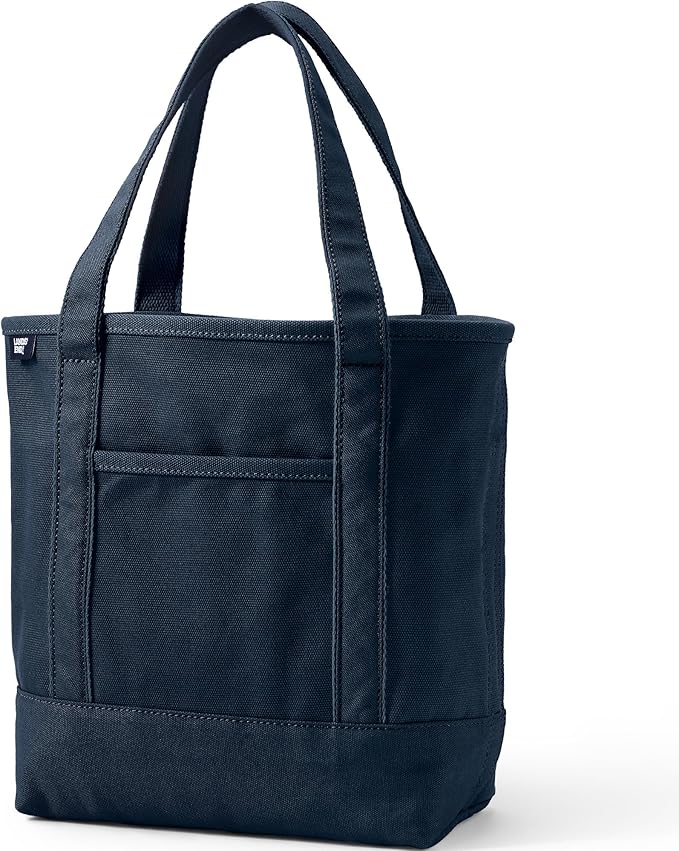 Lands' End Open Top Canvas Tote Bag