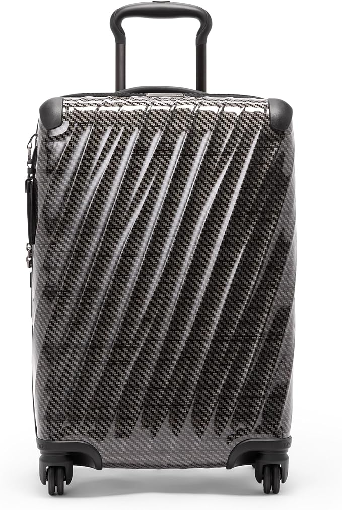 TUMI - 19 Degree Lite 4 Wheel Luggage - Lightweight and Highly Durable, Modern Contour, Hard Shell Men's and Women's Suitcase - 21.75" International Carry-On, Black Graphite