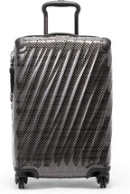 TUMI - 19 Degree Lite 4 Wheel Luggage - Lightweight and Highly Durable, Modern Contour, Hard Shell Men's and Women's Suitcase - 21.75" International Carry-On, Black Graphite