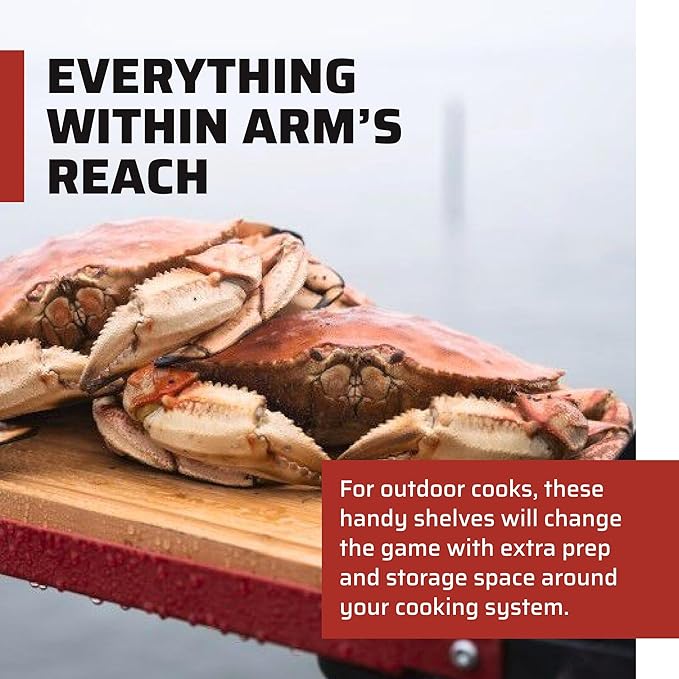 Camp Chef Folding Side Shelf Set for 2 Burners