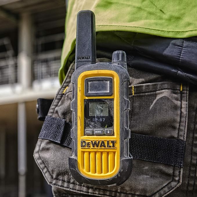 DEWALT FRS Walkie Talkies Long Range 2 Way Radio, 2 Watt, Waterproof & Rechargeable, 48 Pack with 8X Gang Chargers, 8DXFRS800-BCH6