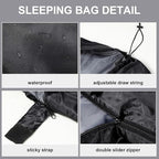 Tudomro 2 Pcs Camping Sleeping Bag for Adults, Lightweight Packable Waterproof Camping Gear Equipment to Keep Warm for Spring Summer Fall Indoor Outdoor Backpacking Hiking Travel