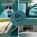 Happy Travel 1/2/3/4 Person Camping Tent, Instant Easy Pop Up Tents for Camping,Automatic Waterproof Family Camping Tent, Easy Set Up Tent,Portable Windproof Dome Tent for Camping Hiking & Traveling