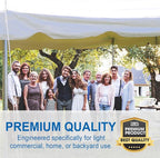 Party Tents Direct 20'x30' Canopy Tent, Weekender Canopy Pole Tent, Easy Up with Heavy Duty PVC White Top, 120 Person Capacity, Outdoor Canopies, Tents for Parties, Weddings & Events