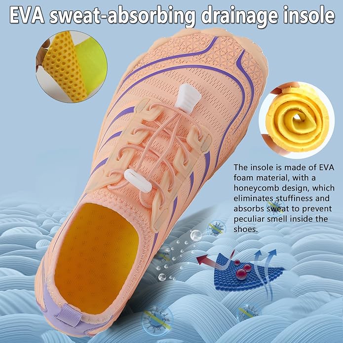 Water Shoes Mens Women Barefoot Shoes Quick Dry Aqua Outdoor Sports for Swim Pool Beach Surf Walk Water Yoga River Lake Hiking Kayaking