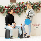 ALEVMOOM Camping Stool with Cushion,Portable Telescoping More Sturdy Capacity 440Ib,Retractable Collapsible Adjustable Folding Stool for Hiking Fishing Garden BBQ