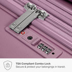 Traveler's Choice Pagosa Hardshell Expandable Luggage with Spinner Wheels, Mauve, 30-Inch Large